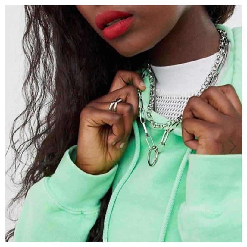 Kerroskaulakoru, PAPARAZZI|Necklace with Large Hoop