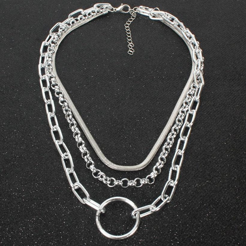 Kerroskaulakoru, PAPARAZZI|Necklace with Large Hoop