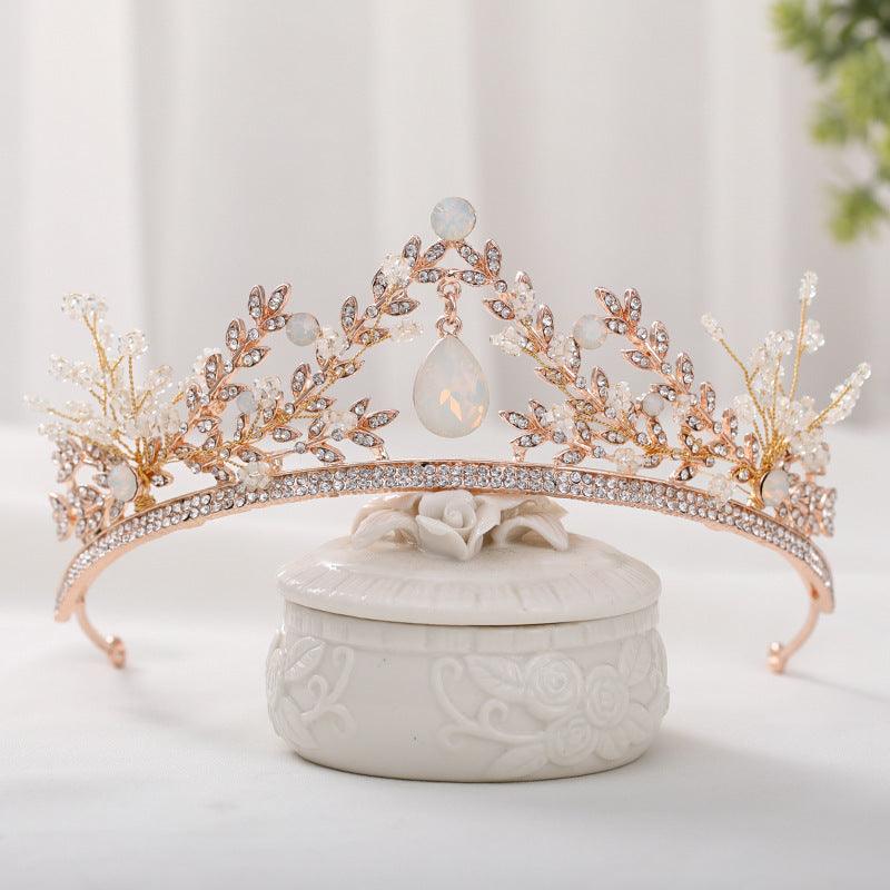 ROMANCE|Elegant Tiara in Rosegold -ruusukullanvärinen elegantti tiara