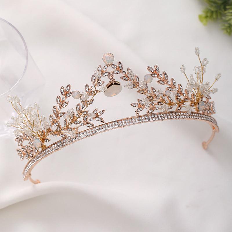 ROMANCE|Elegant Tiara in Rosegold -ruusukullanvärinen elegantti tiara