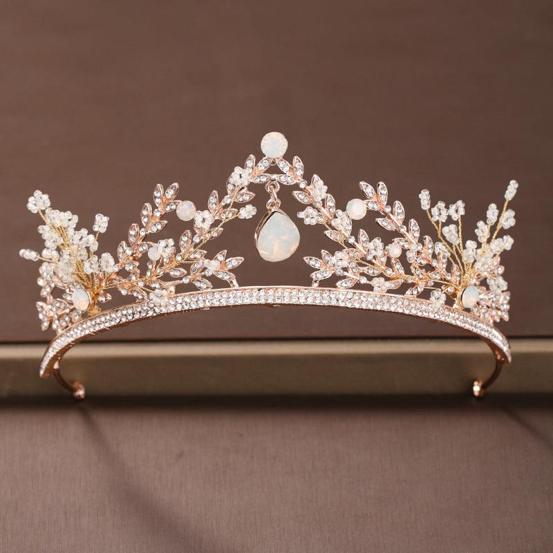 ROMANCE|Elegant Tiara in Rosegold -ruusukullanvärinen elegantti tiara