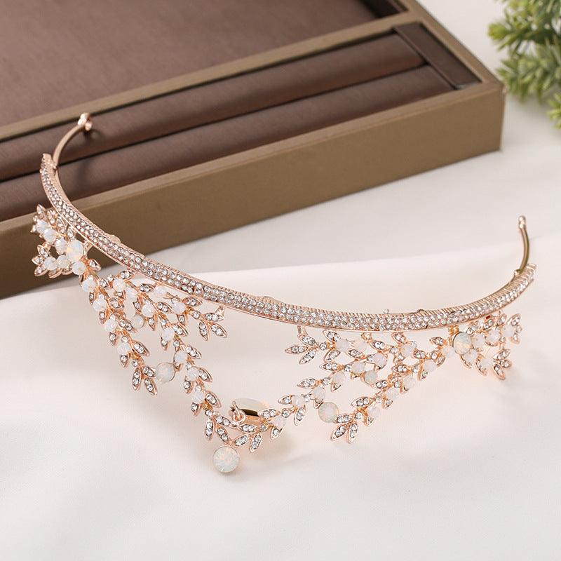 ROMANCE|Elegant Tiara in Rosegold -ruusukullanvärinen elegantti tiara