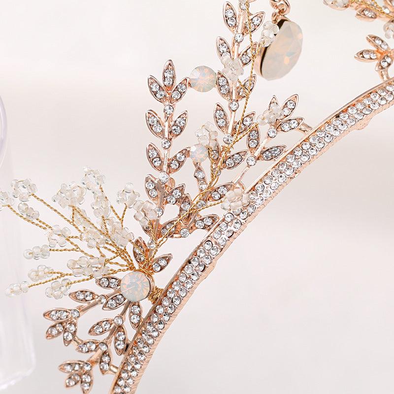 ROMANCE|Elegant Tiara in Rosegold -ruusukullanvärinen elegantti tiara
