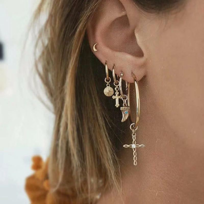 Korvakorut, PAPARAZZI|Set of Trendy Fashion Earrings with Stones