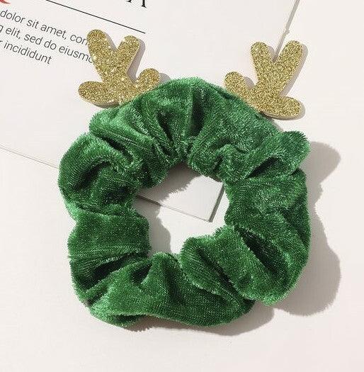 Donut/Scrunchie|SUGAR SUGAR, Christmas Reindeer in Green
