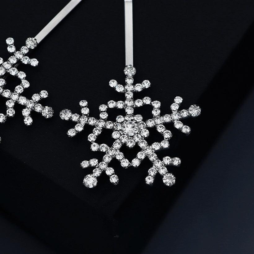 Hair ornament, pin|SUGAR SUGAR, Sparkly Snowflake Clip Set