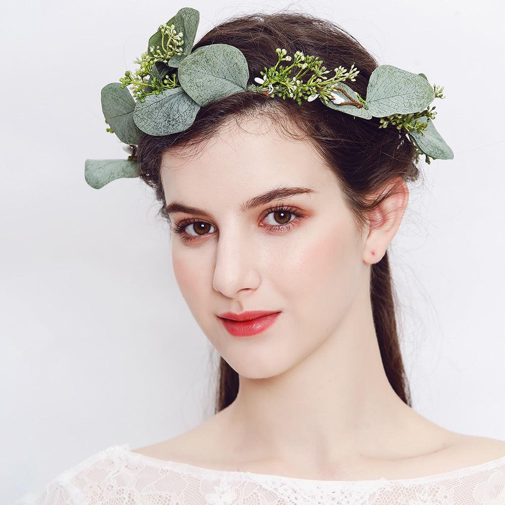 Hair ornament/garland, ROMANCE|Boho Eucalyptus Hairpiece