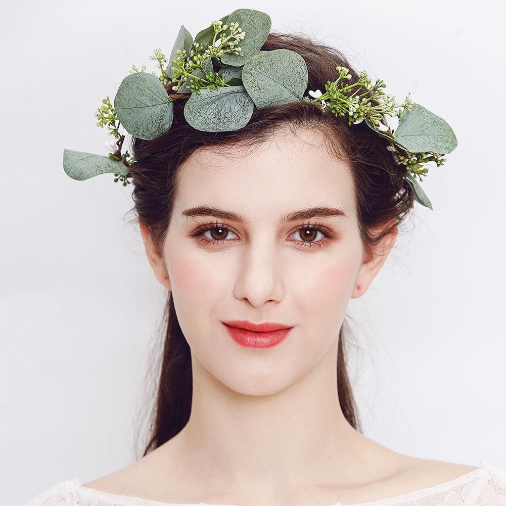 Hair ornament/garland, ROMANCE|Boho Eucalyptus Hairpiece