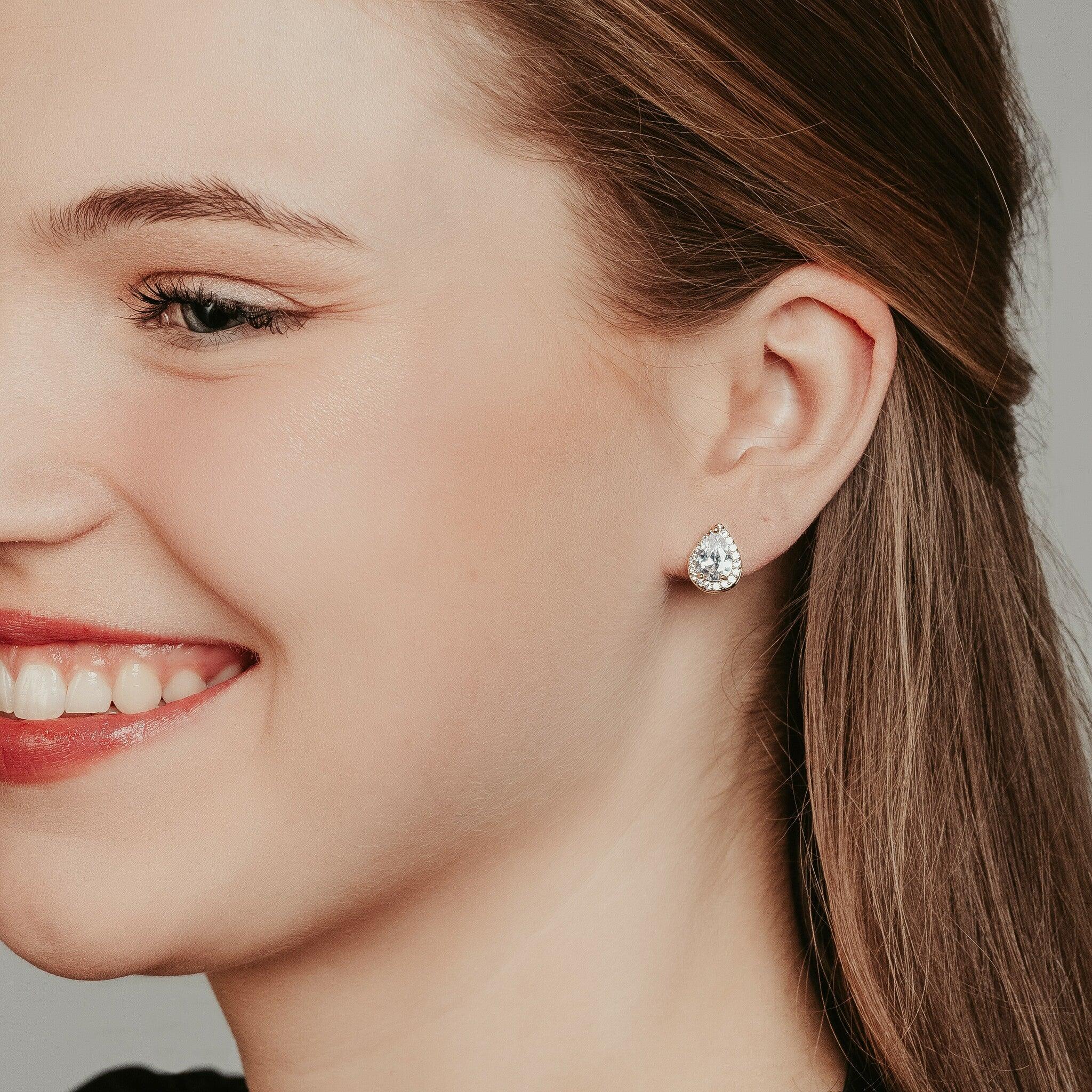 Kristallikorvakorut, FLOLY Paris|Adelie -pisaranapit (kulta ja hopea)