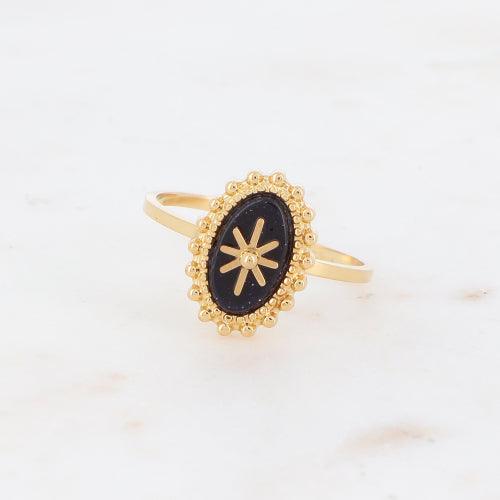 Sormus, BOHM PARIS|Bague Malina -dorée avec onyx