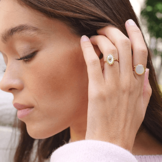 Sormus, BOHM PARIS|Bague Malina -dorée avec onyx
