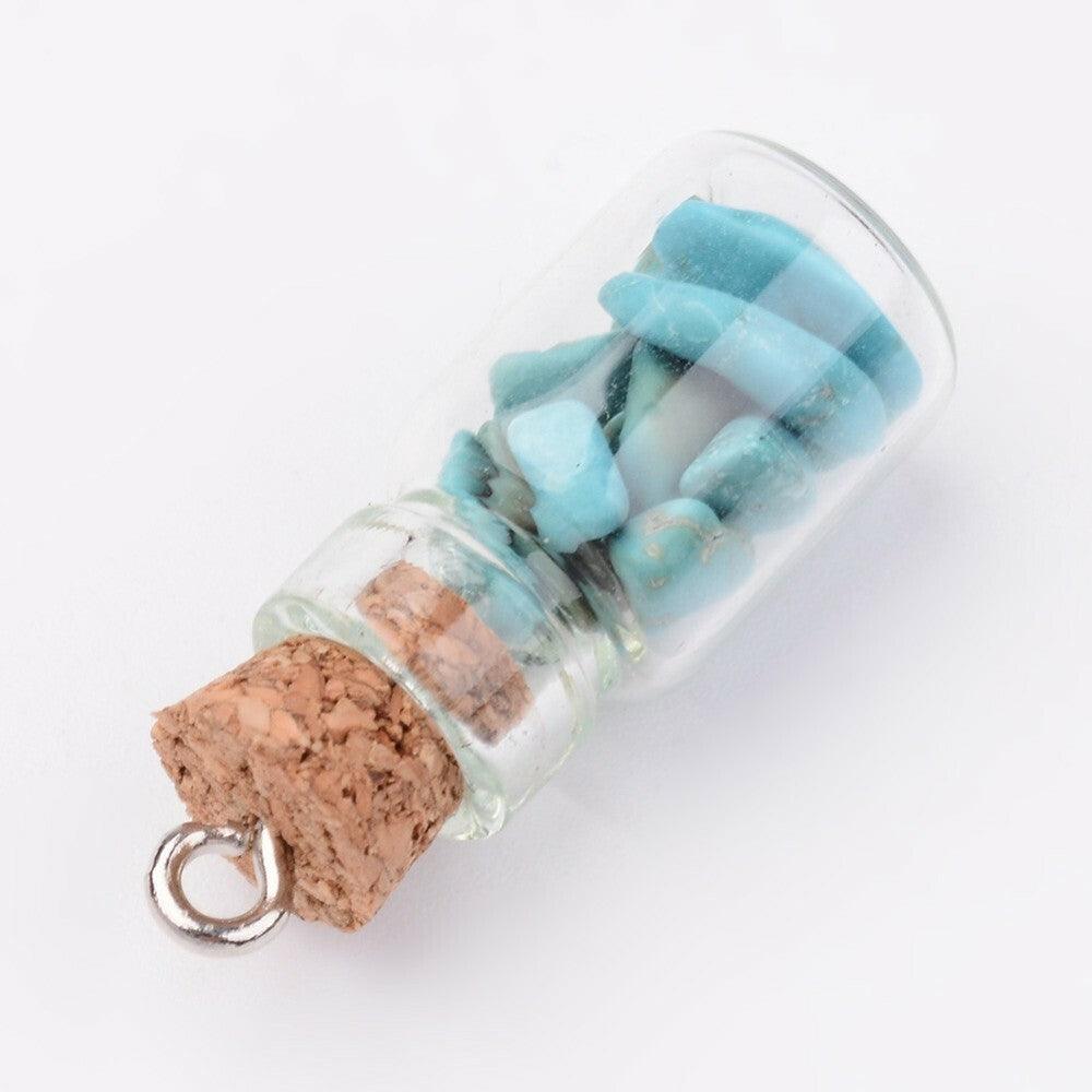 Luonnonkiviriipus, NATURE COLLECTION|Small Glass Bottle Pendant