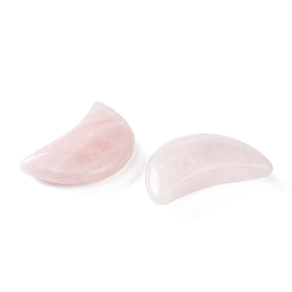 Natural stone, HEALING CRYSTALS|Rose Quartz Crescent