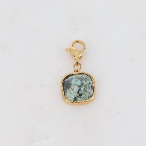 Mascot/pendant, BOHM PARIS|Lockie Charm Chloé -Jade Africaine