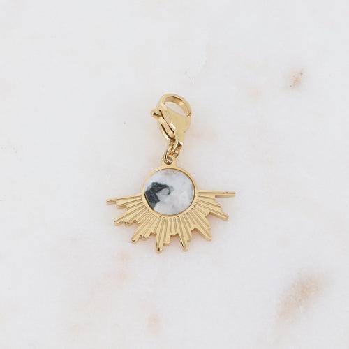 Maskotti/riipus, BOHM PARIS|Lockie Charm Tessaya -agate blanche