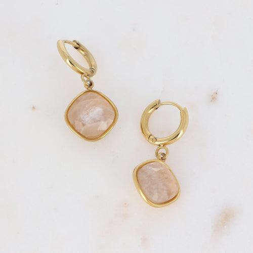 Earrings, BOHM PARIS|Boucles Léa -pierre de Soleil