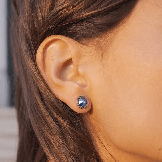 Earrings, BOHM PARIS|Boucles Miel -electric orange