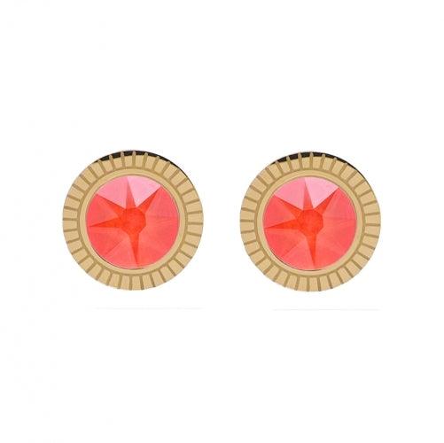 Earrings, BOHM PARIS|Boucles Miel -electric orange
