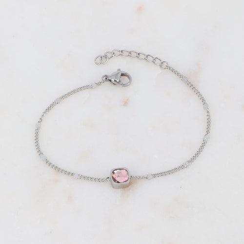 Bracelet, BOHM PARIS|Bracelet Amael Rhodium -vintage rose