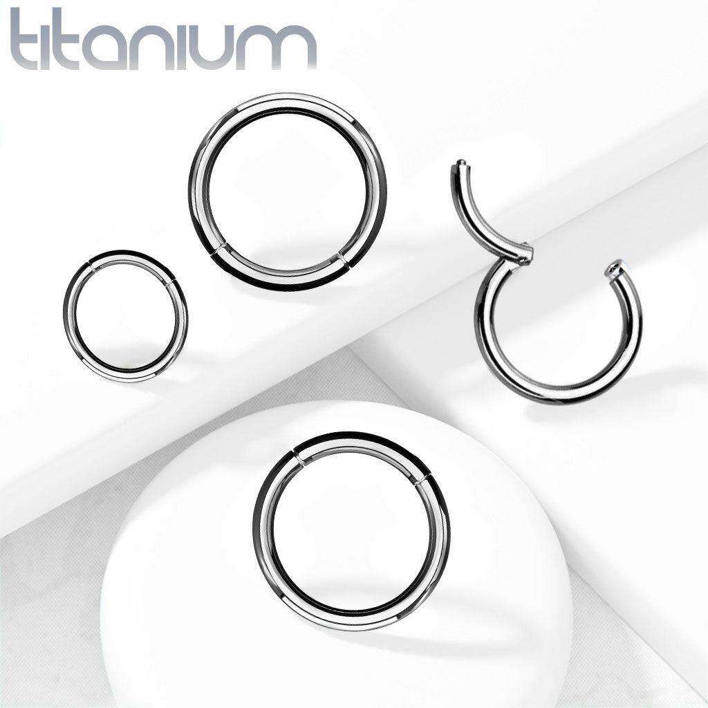 Lävistysrengas, Implant Grade Titanium Hinged Ring (1,6mm)