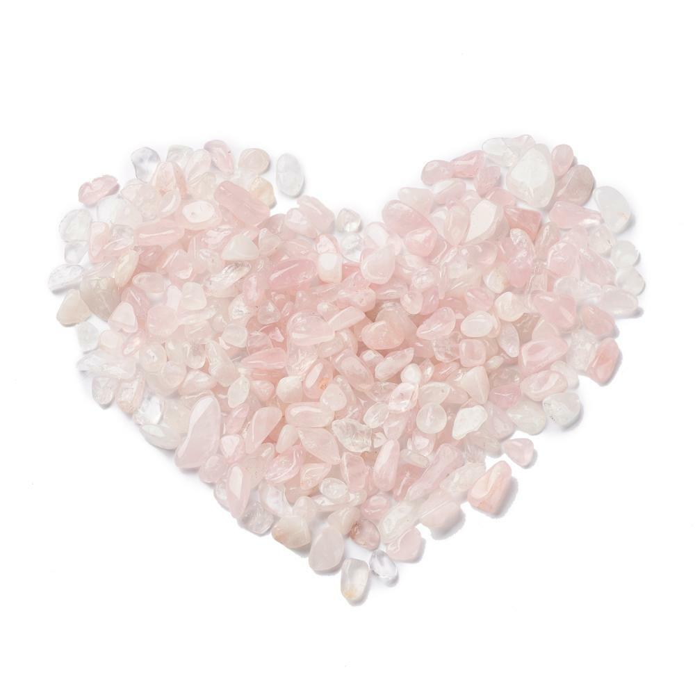 Natural stone set, GODDESS COLLECTION | 3pcs tumbled rose quartz