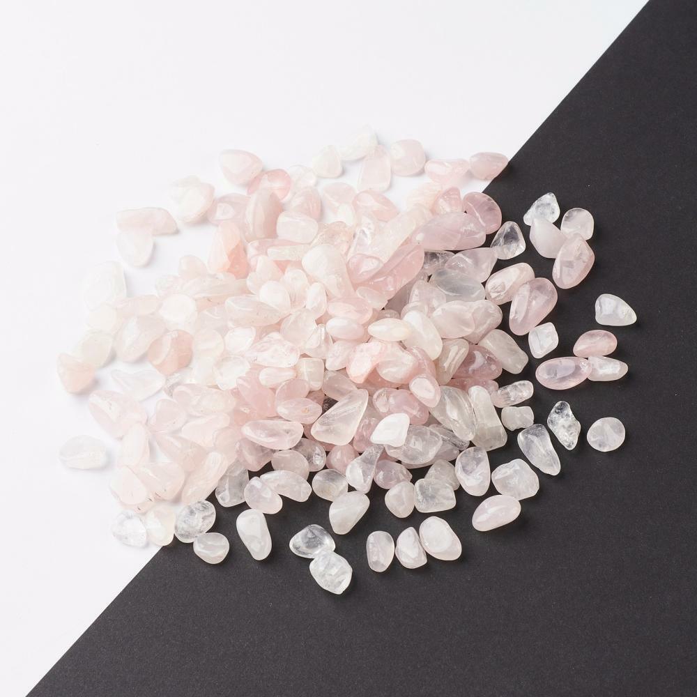 Natural stone set, GODDESS COLLECTION | 3pcs tumbled rose quartz