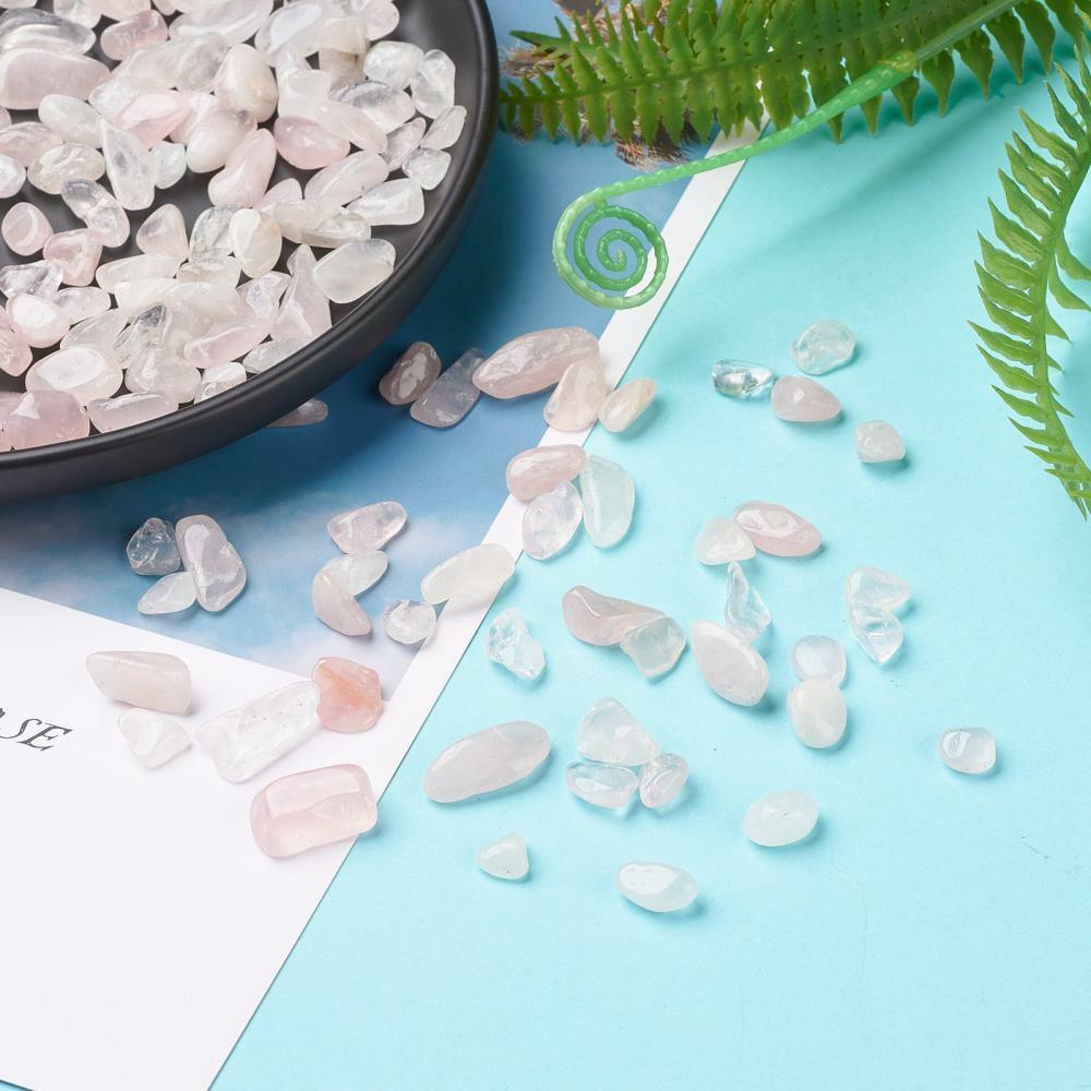 Natural stone set, GODDESS COLLECTION | 3pcs tumbled rose quartz