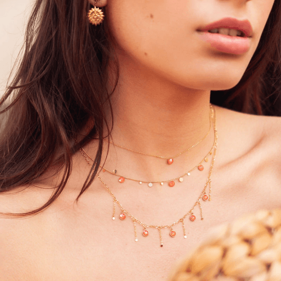 Kaulakoru, BOHM PARIS|Collier Sohan -neonvioletti kristalli