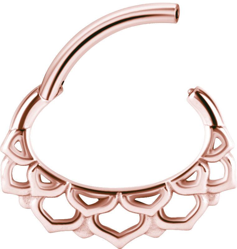 PREMIUM COLLECTION | Pitsi ruusukulta septum & daith clicker