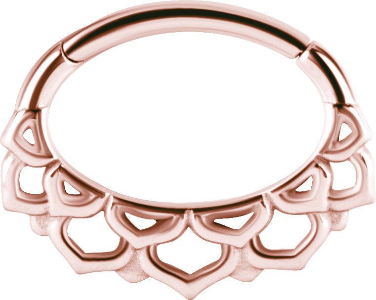 PREMIUM COLLECTION | Pitsi ruusukulta septum & daith clicker