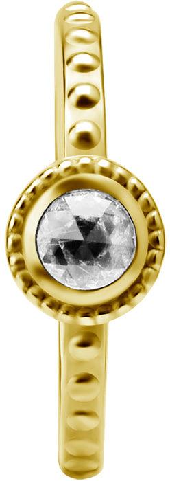 PREMIUM COLLECTION|Pyöreäkivinen kulta conch & daith clicker