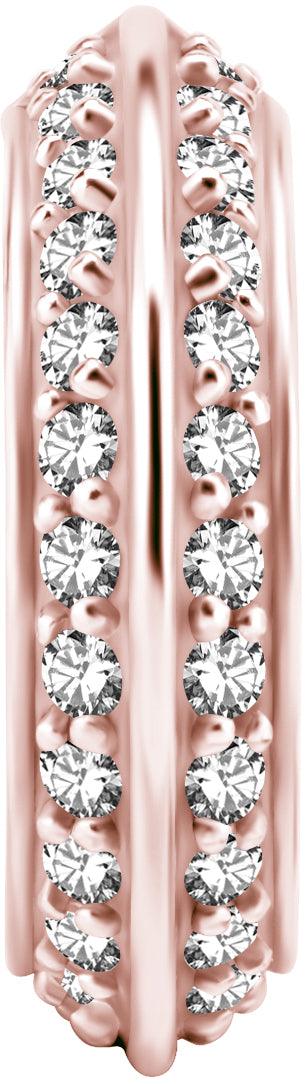 PREMIUM COLLECTION | Upea kirkaskivinen kaksipuolinen clicker(r.kulta)