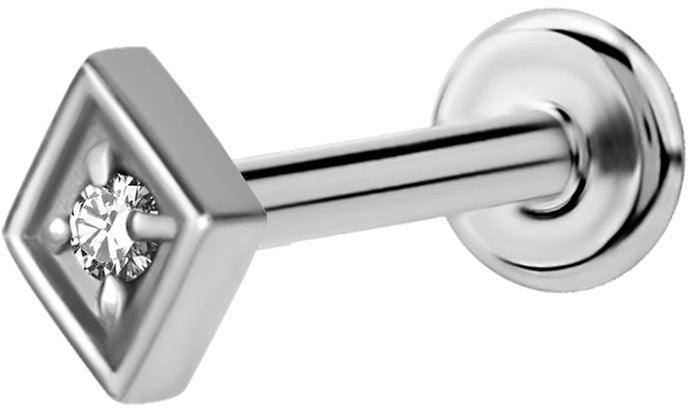 PREMIUM COLLECTION|Minimalist silver-colored graceful labret