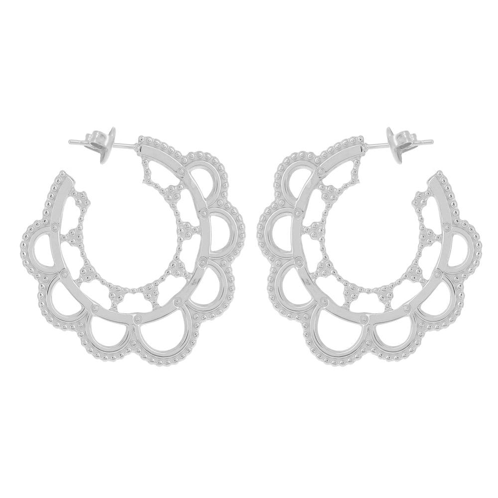 IKITA PARIS|Soléne hoop earrings (silver)