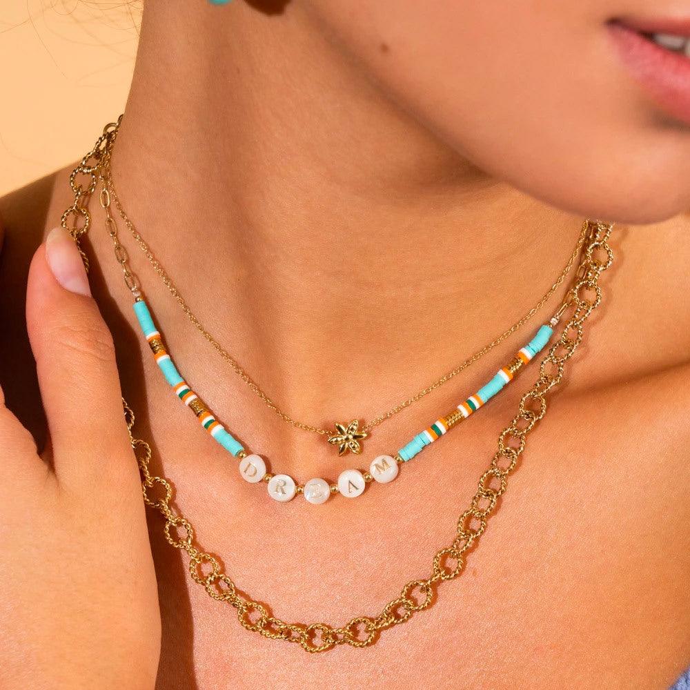 Necklace, BOHM PARIS|Collier Nicia flower necklace