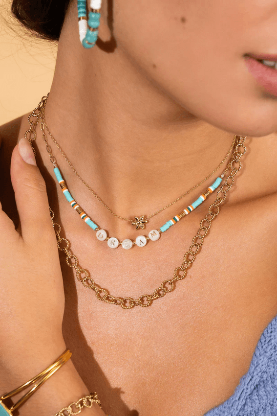 Necklace, BOHM PARIS|Collier Nicia flower necklace