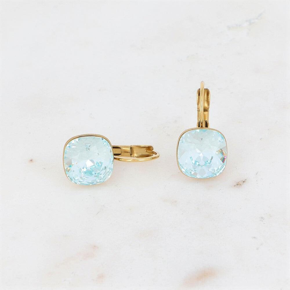 Earrings, BOHM PARIS|Boucles Bea - ice blue/gold