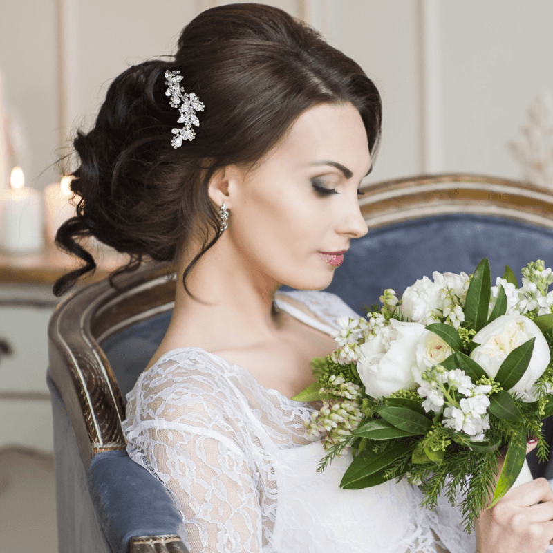 Hiuskoru, ATHENA BRIDAL | Eternally Chic Comb -hopeinen hiuskampa