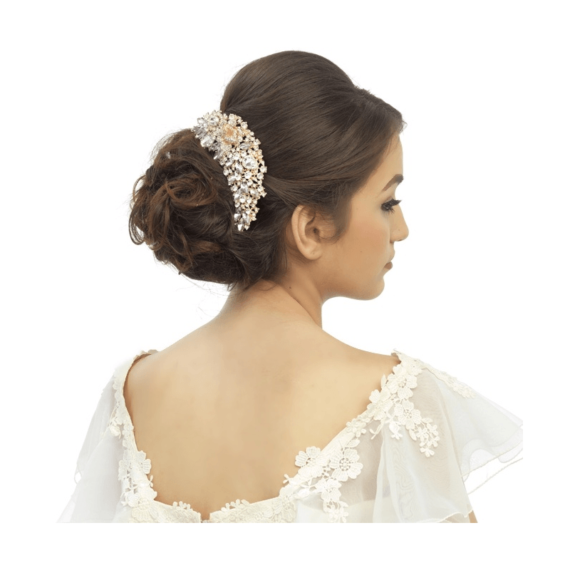 Hiuskoru, ATHENA BRIDAL|Annabelle -kultainen romanttinen hiuskampa