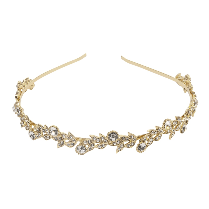 Hiuskoru, ATHENA BRIDAL|Annabelle Headband -kullanvärinen juhlapanta