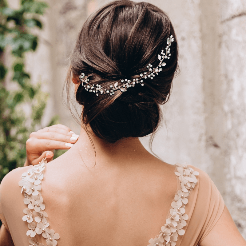 ATHENA BRIDAL, Flower rose gold hair wreath Jewelry store Romeo