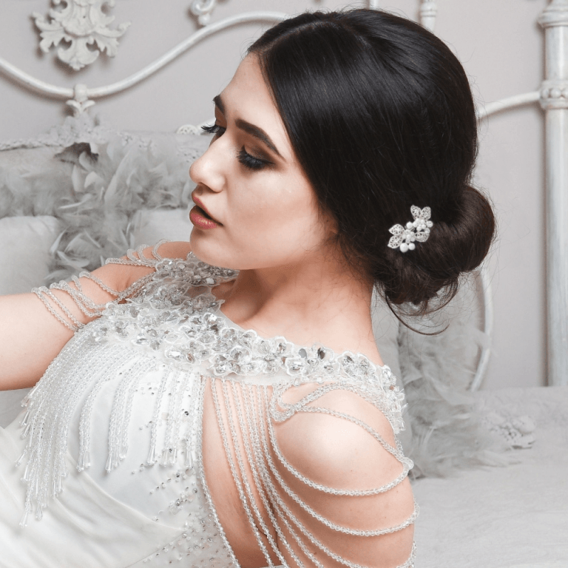 Hiuskoru, ATHENA BRIDAL|Mini Gold Comb -helmihiuskoriste