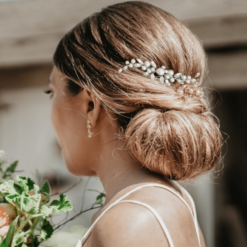 Hair ornament, ATHENA BRIDAL | Chic Pearl Pin -silver pearl hair ornament