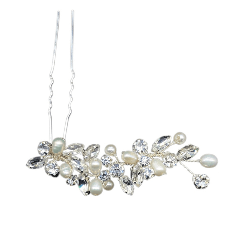 Hiuskoru, ATHENA BRIDAL | Vivian Pearl Pin -hopeinen helmihiuskoriste
