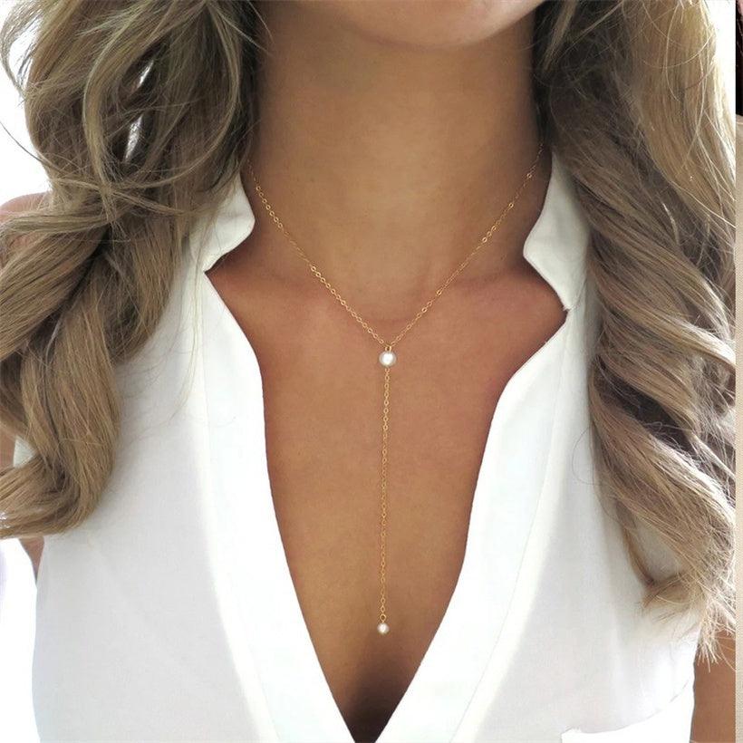 FRENCH RIVIERA|La Verne Necklace -hopeanvärinen kirurginteräskaulakoru