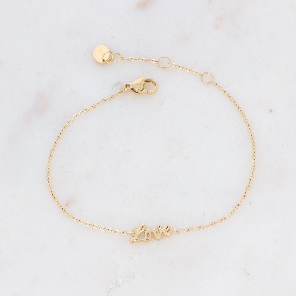 Rannekoru, BOHM PARIS|Bracelet Love -moderni tekstirannekoru