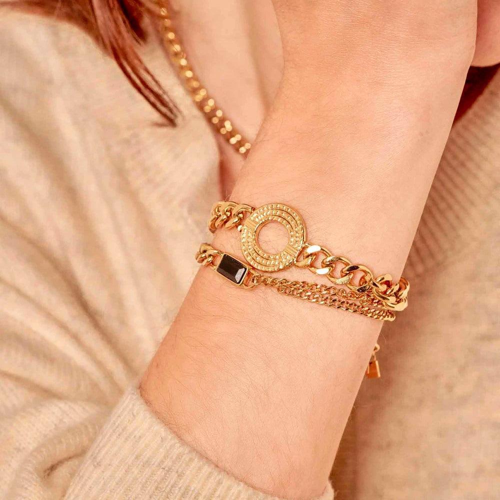 Rannekoru, BOHM PARIS|Bracelet Mirha -vihreä kristallirannekoru