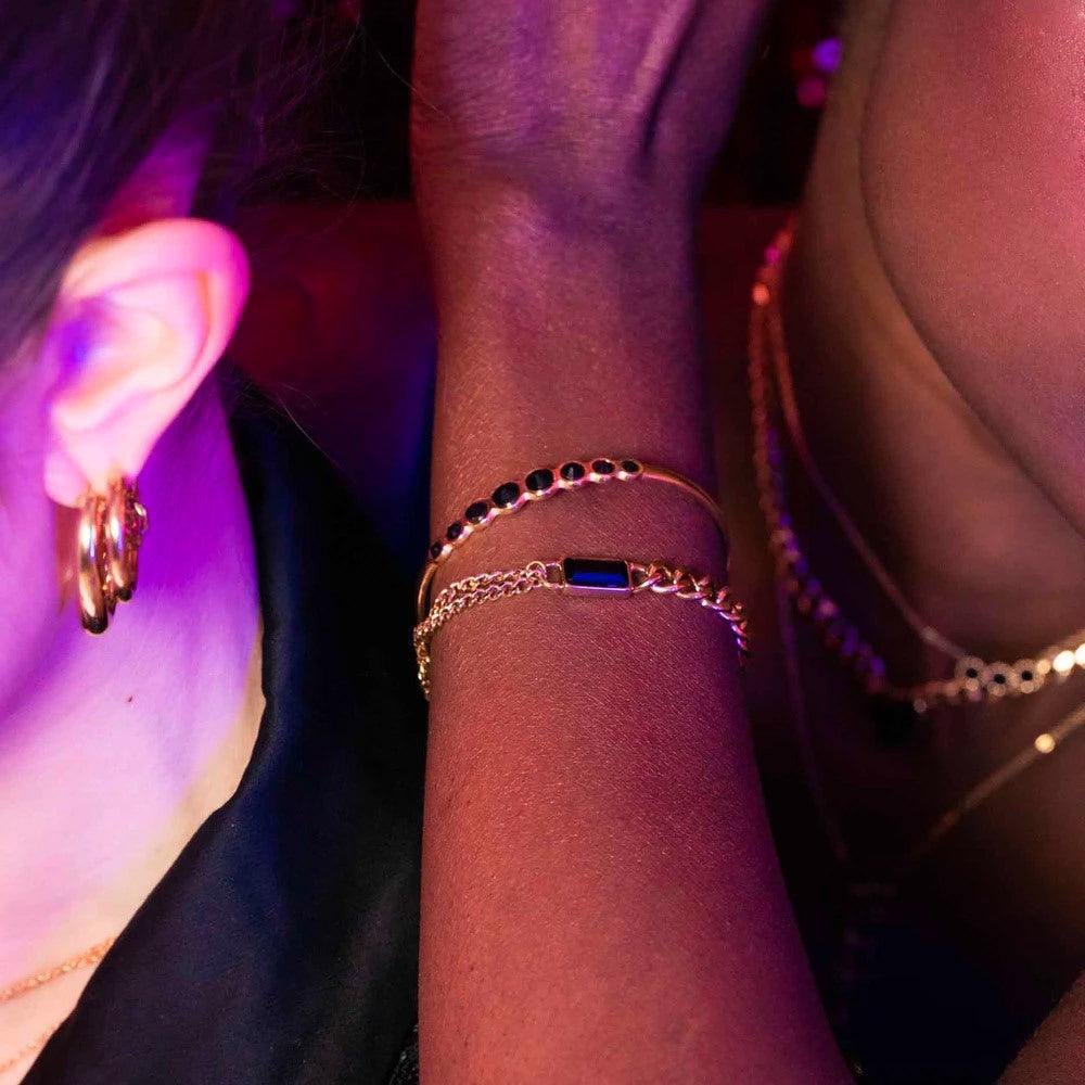 Rannekoru, BOHM PARIS|Bracelet Mirha -vihreä kristallirannekoru