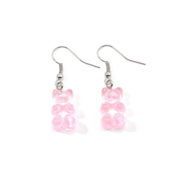 Korvakorut, Pink Gummy Bear -vaaleanpunaiset nallekarkki korvakorut