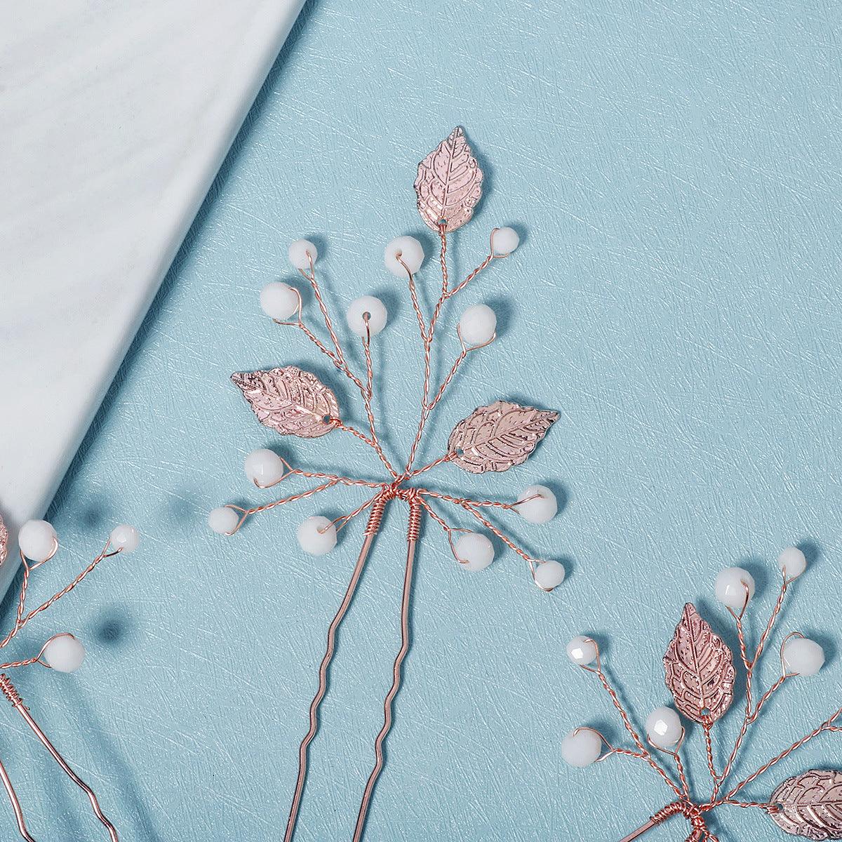 Hair accessory set|ROMANCE, Eloise rose gold hair clips